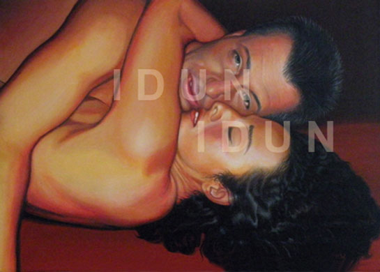 Erotische Malerei-Portrait-Sinnlichkeit-Leidenschaft-IDUN